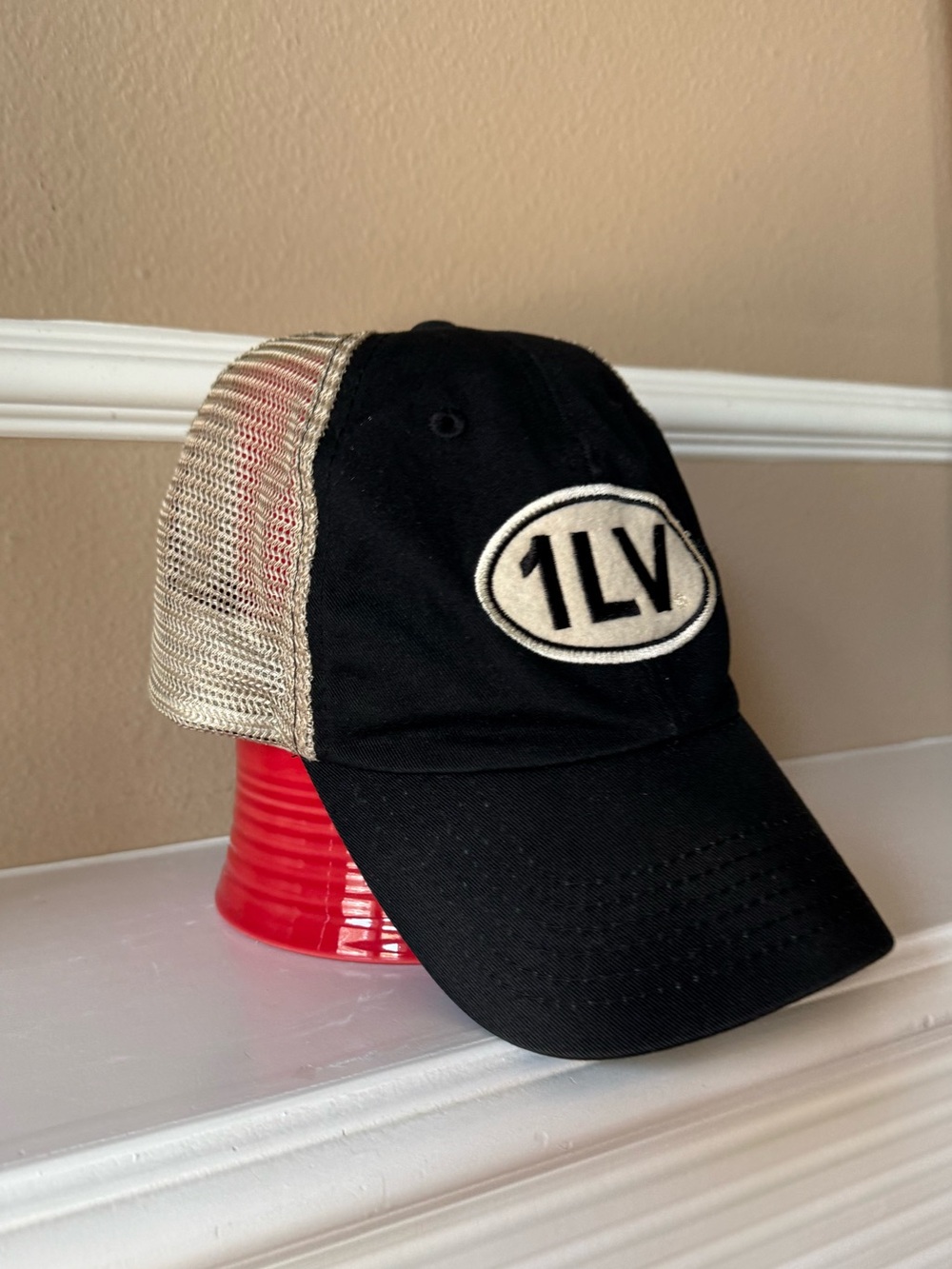 Raising Cane’s 1LV Rare Black & Tan Mesh Trucker Hat